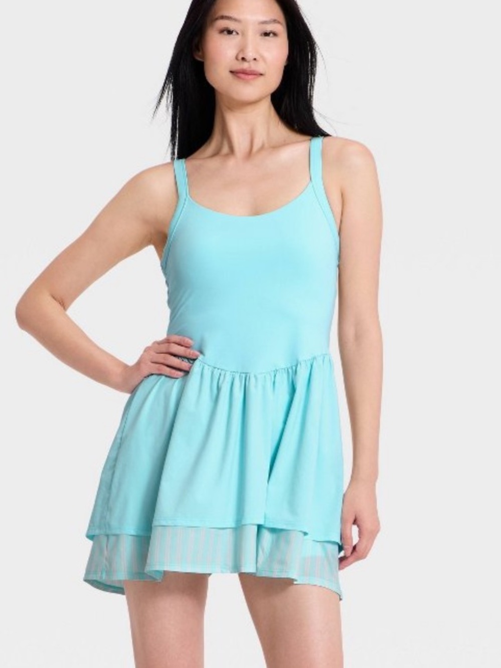Women's Active Knit Layered Dress - All In Motion™ Light Blue new 🆕